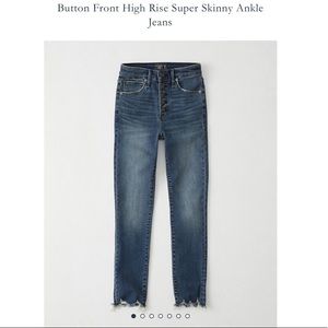 Abercrombie High Rise Super Skinny Ankle Jeans
